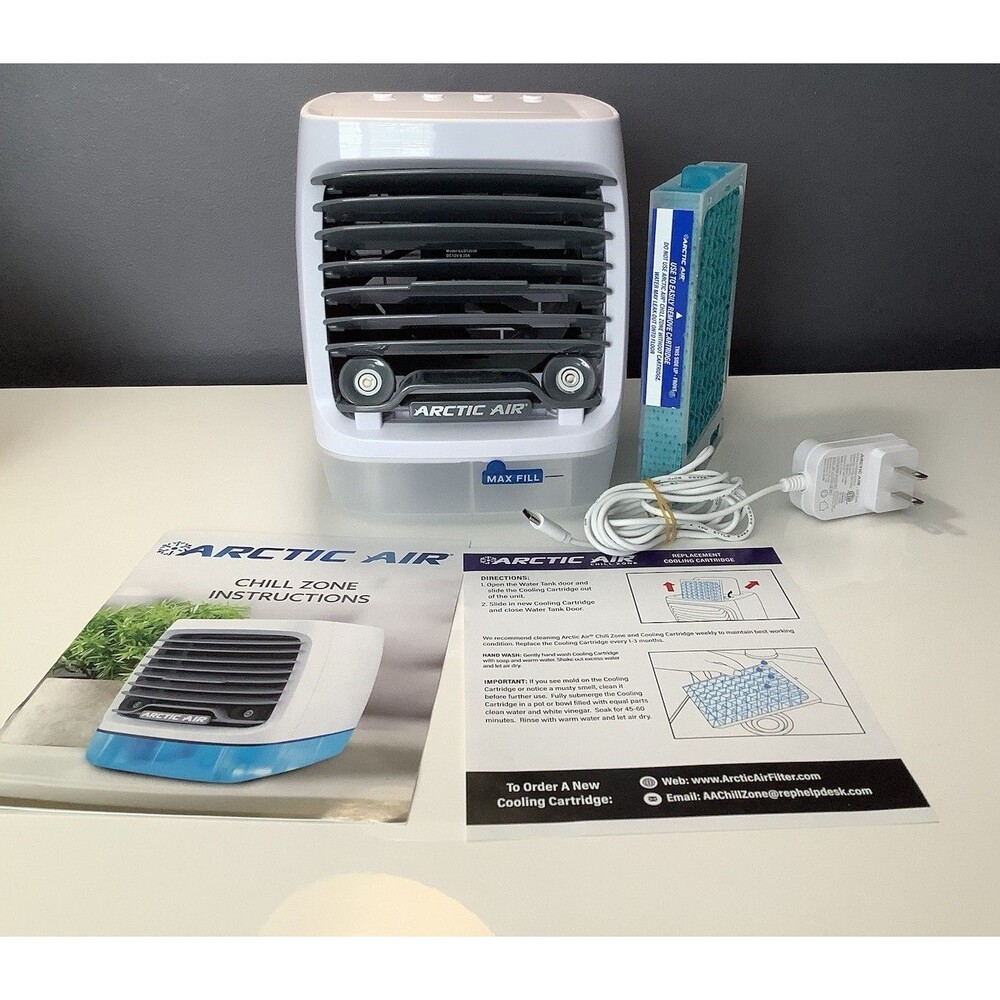 Arctic Air Chill Zone Portable Personal Space Cooler Desk Table Air Conditioner